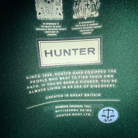 Hunter Tall Dark Green Waterproof Rain Boots - Picture 8 of 11